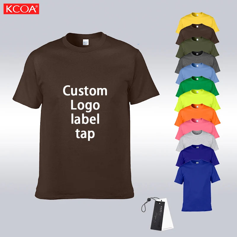 Custom Blank T-Shirt Men Printing Embroidery Logo Tshirt 100% Cotton Plain T Shirt for Men