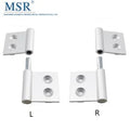 Hinge Furniture OEM 2550SR 4 Hole Concealed Hinge   Sliver Anodizing Aluminum Hinge   T Slot Profile#3253