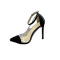 Dancing Sport Shoes Latin Salsa Ballroom Dance Shoes Pointed Toe Color Matching Transparent Stiletto Super High Heels Single