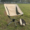 Outdoor Lightweight 360 Degree Aluminum Camping Swivel Chair Portable Folding Hiking Beach Chair
