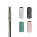 New 50Pcs/Bag White Pink Purple Green Brown Black Red Colored 3.1mm Diameter Sanding Band Mandrel Nail Drill Bit