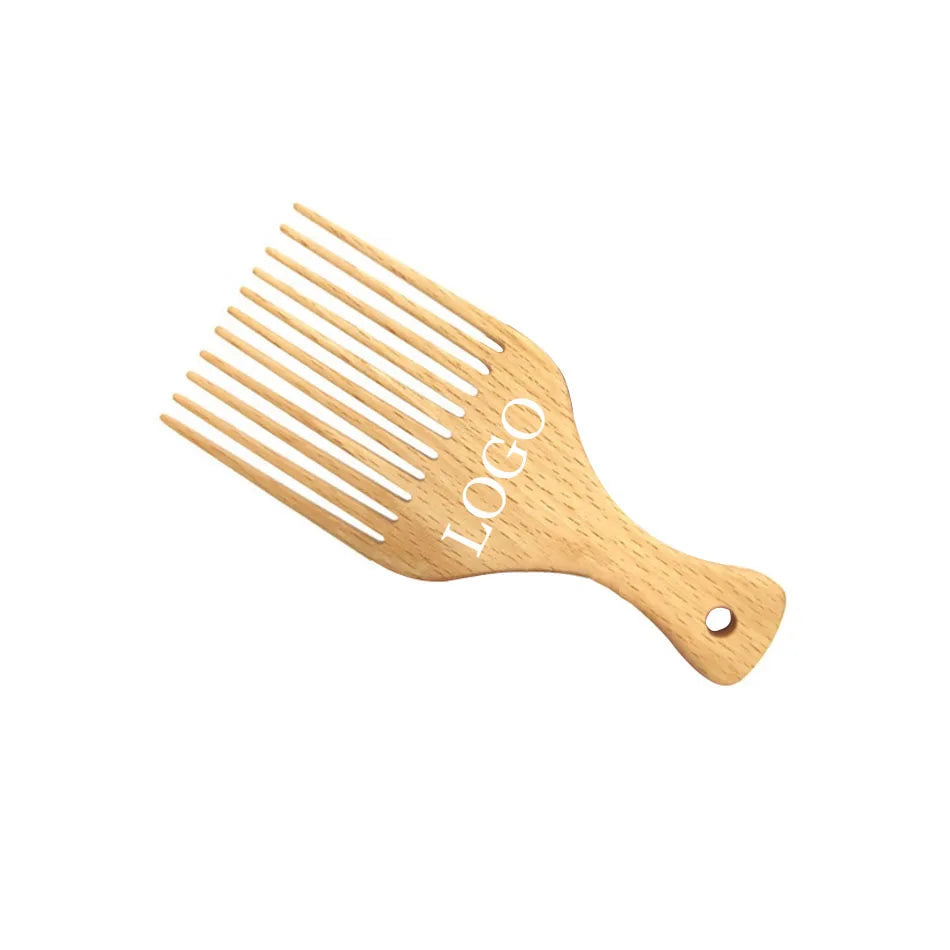 Wooden Handicraft Hair Pick Comb for Souvenir Gift