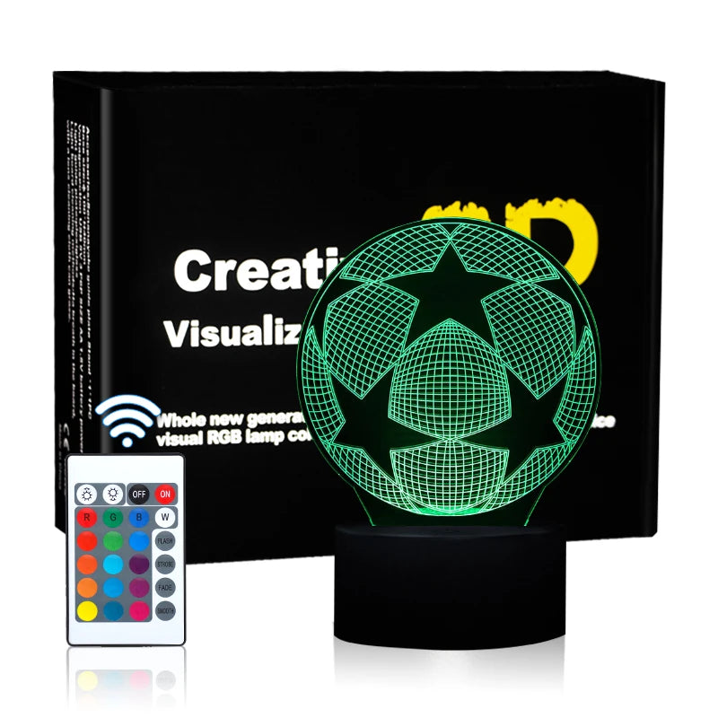 Wholesale 3D Night Lights 3D LED Lights Acrylic Night Lights Custom Patterns Festival Gifts From Lighting Factory.