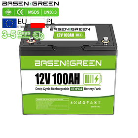 EU China Stock 12v Lithium Battery Rechargeable 100ah Lifepo4 Battery 12v Lifepo4 100ah Lithium Ion Battery