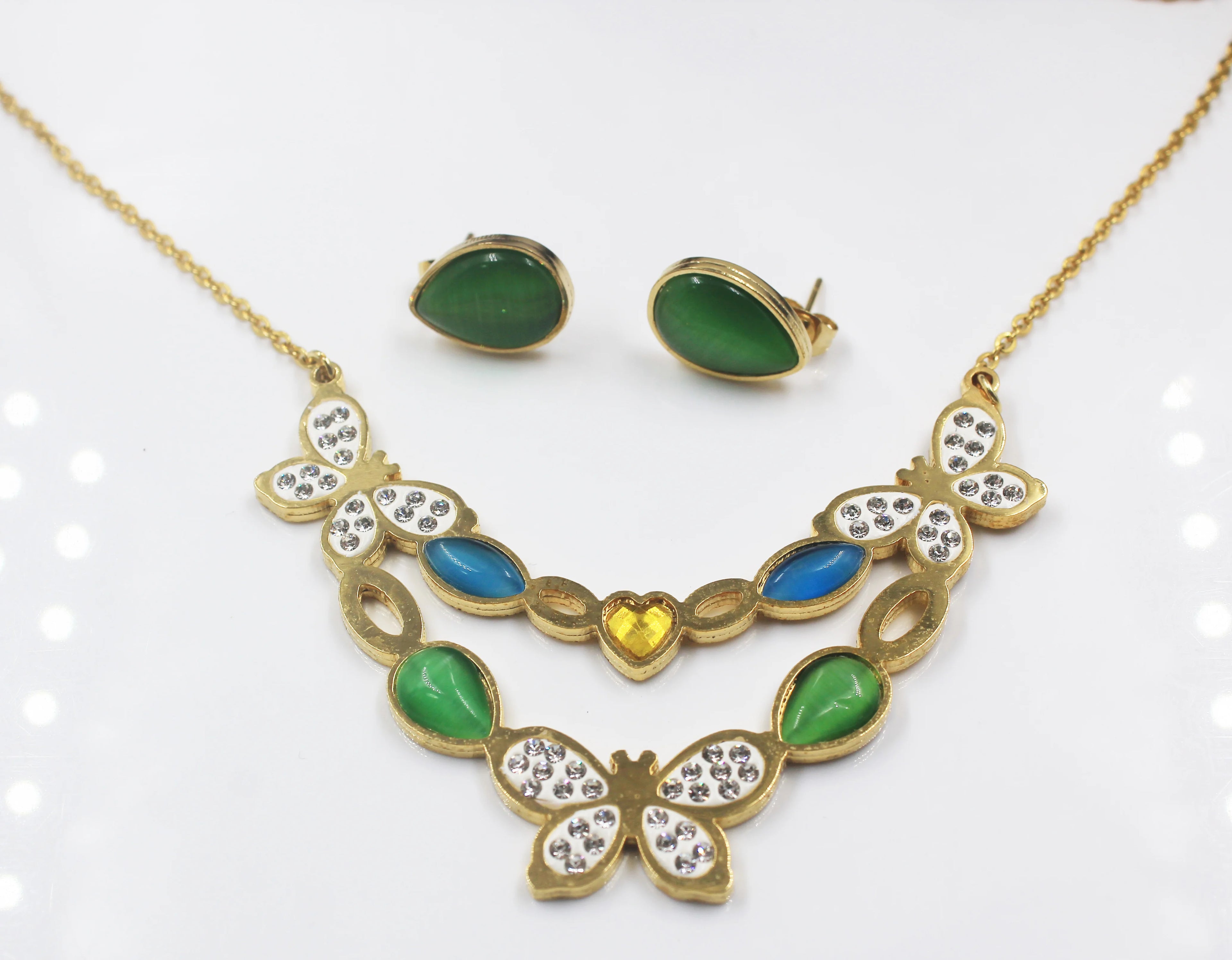 BMZ 2024 New Coming Neo-Gothic Simple Design Jewelry Set Stainless Jewelry