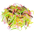 Soft Fishing Lure Small Size TPE Material 55mm 0.3gram 12pcs a Bag Double Tail Soft Lure Super Killer Fish Soft Worm Jig Lure