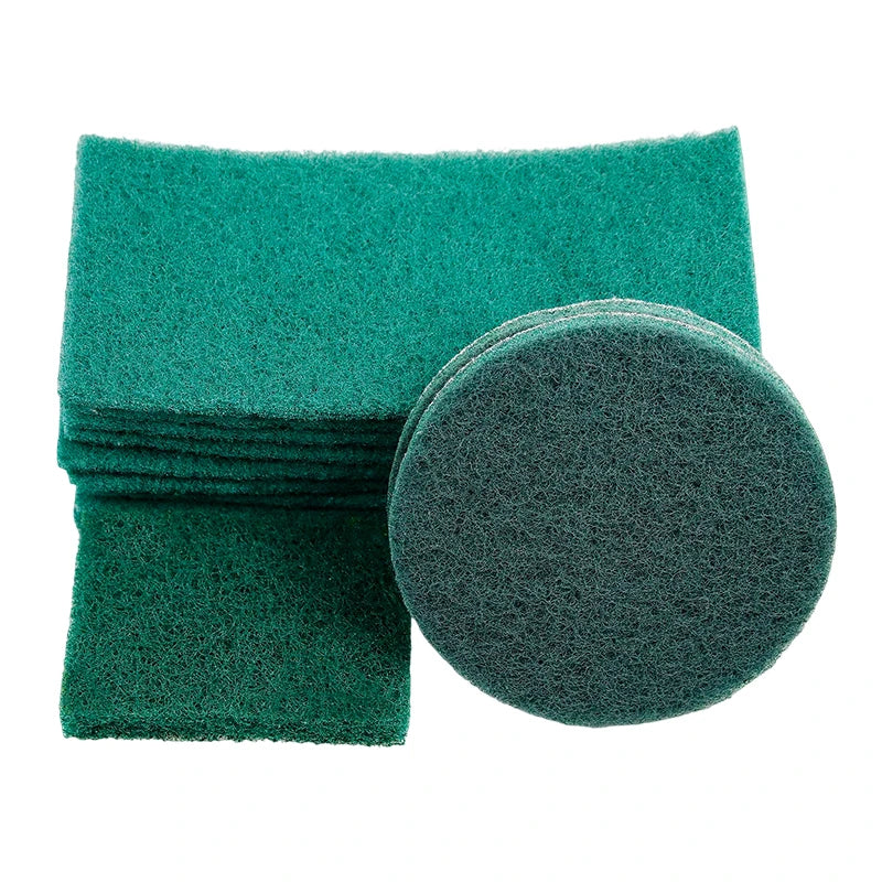 Abrasive Scouring Pad High Quality Heavy Duty Microfiber Scouring Pad Gray Non Scratch Double Cleaning SpongeScourer for Kitchen
