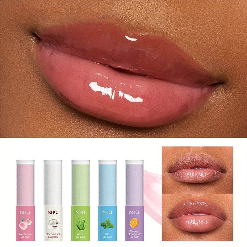 Oem Nectarine Coconut Oil Moisturizing Lip Care Hydrating Relieve Dryness Plump Chapstick Organic Lip Balm for Cracked Dry Lips