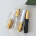 In Stock 10ml clear Empty  Plastic Eyeliner Wand Tube Bottle  With White Wand/ Eyrliner/gold Cap  for Cosmetic Container
