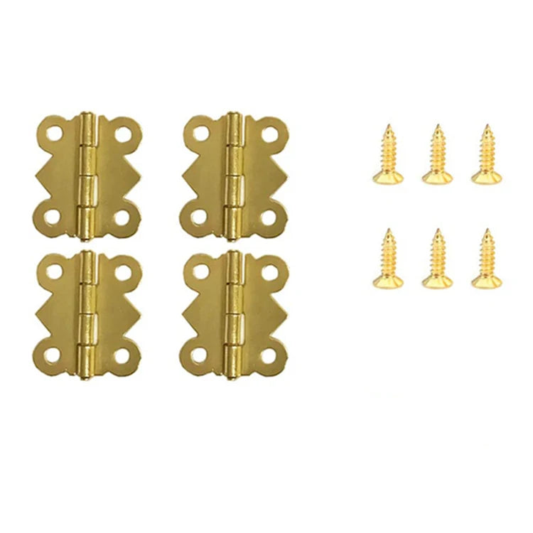 Wooden Box Metal Accessories Butterfly Shaped Mini Hinges for Crafts MegaBDM