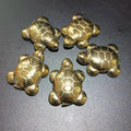 Hot Sale 1.5-2.5cm Pyrite Turtles Hand Carved Beautiful Healing Crystal Crafts Pyrite Turtle Pendants for Children's Gift