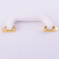 Hot Sale White Color Plastic Suitcase Wooden Box Handle for Luggage