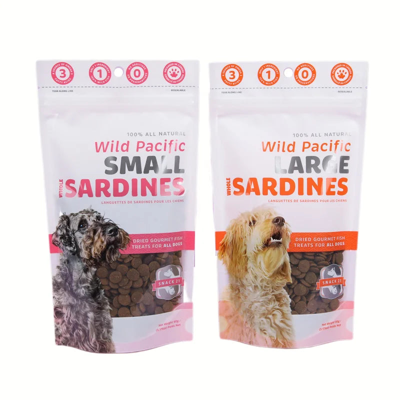 Hot Sale Custom Printed Polythene Bags Wholesale Flat Bottom Stand up Pouch with Zipper for Pet Food & Noodle Packing