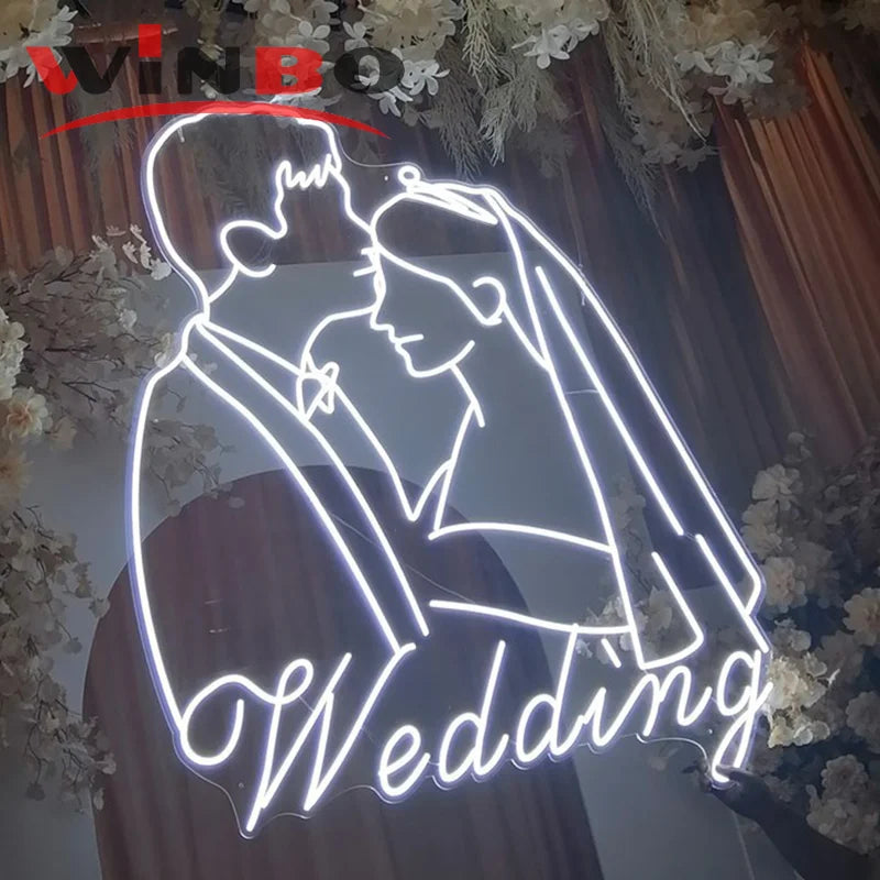 Winbo Custom Led Light Neon Sign Personal Diy Wedding Party Birthday Outroom Store Shop Name Logo Neon Sign Custom Led Lights
