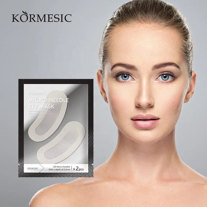KORMESIC OEM Private Label Micro Eye Mask Anti-Wrinkle Dark Circles Micro Needling Microneedling Eye Patch