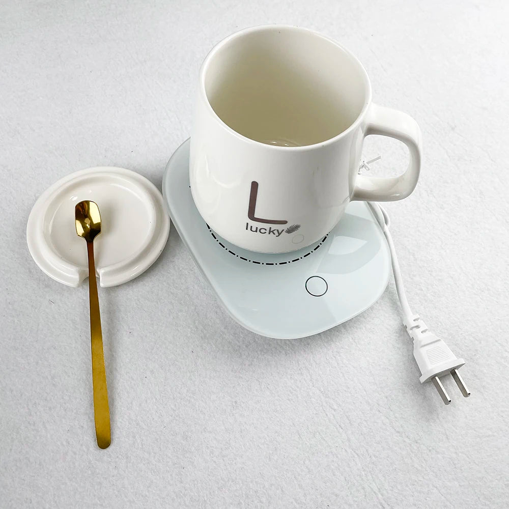 Mother Day Gift 2024 Smart Water Heaters Cup Warmer 55 Degree Ceramic Mug with Thermostat Wedding Souvenirs for Guests