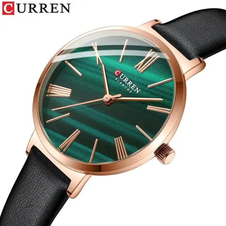 CURREN 9076  NEW Top New Fashion Casual Women's Watches Classic Quartz Business Luxury Wristwatches Bracelet Relogio Feminino