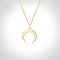VIANRLA Moon Necklace 925 Sterling Silver Pendant Jewelry 18k Gold Plated Handmade Chain Minimalism Fashion Charm Accessories
