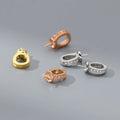 Dainty S925 Sterling Silver CZ Zircon Pendant Pins for Pearl Jewelry Making Accessories Supplies Wholesale
