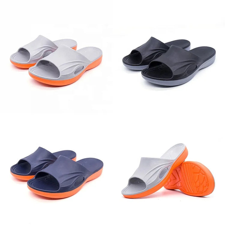 Men Women's Wear-resistant Rubber Outsole Platform Sandals Comfortable Arch Support Quick Drying Pool Slides Spring Summer