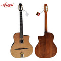 Handmade D Hole or Oval Hole Archtop Design Rosewood Gypsy Jazz Acoustic Guitar Vintage Musical Instrument Aiersi Brand China