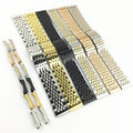 Yunse Curved Soild End 304L Metal Stainless Steel Solid Watch Band 19mm 20mm 21mm 22mm 5 Rows Jubilee Watch Bracelet Strap