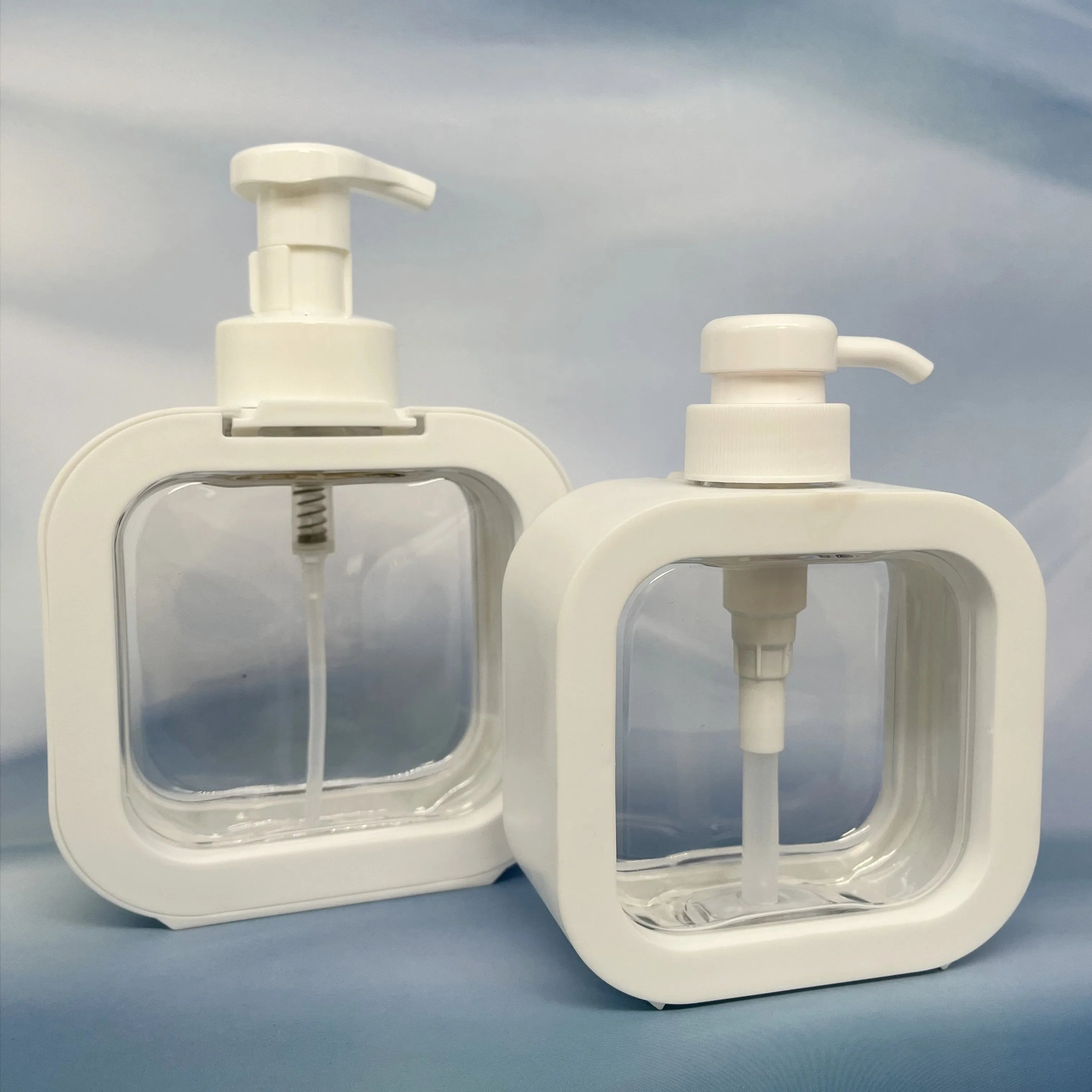 Large Volume square Gel Bath White Bottle for Home Hygiene and Care500ml