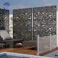 Laser Cut Metal Fence Waterproof Eco-Friendly 3D Model Laser Cut Panels Decorative Garden Fence Metal Aluminum