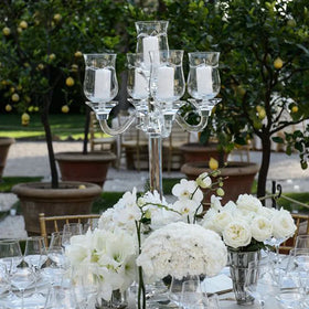 MH-TZ0255 Crystal Candelabra Wedding Centerpieces