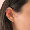 New Stainless Steel Ear Cuff 18K Gold Plated Ear Clip Earrings Waterproof Non Tarnished Smooth Swirl Spiral Chunky Ear Clip
