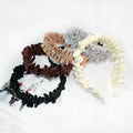 Fashion Girls Cosplay Hairband Wrinkle Fabric Hair Accessories-European American Style High Quality Ribbon Metal Daily Casual