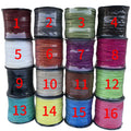 3mm Flat Faux Suede Braided Cord Korean Velvet Leather Handmade Thread String Rope for DIY Jewelry Making Supplies