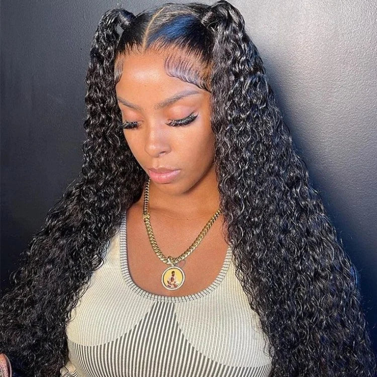 Cheap 13*4 HD Lace Human Hair Wig Vendors Kinky Curly Brazilian Virgin Hair Cuticle Aligned Hair
