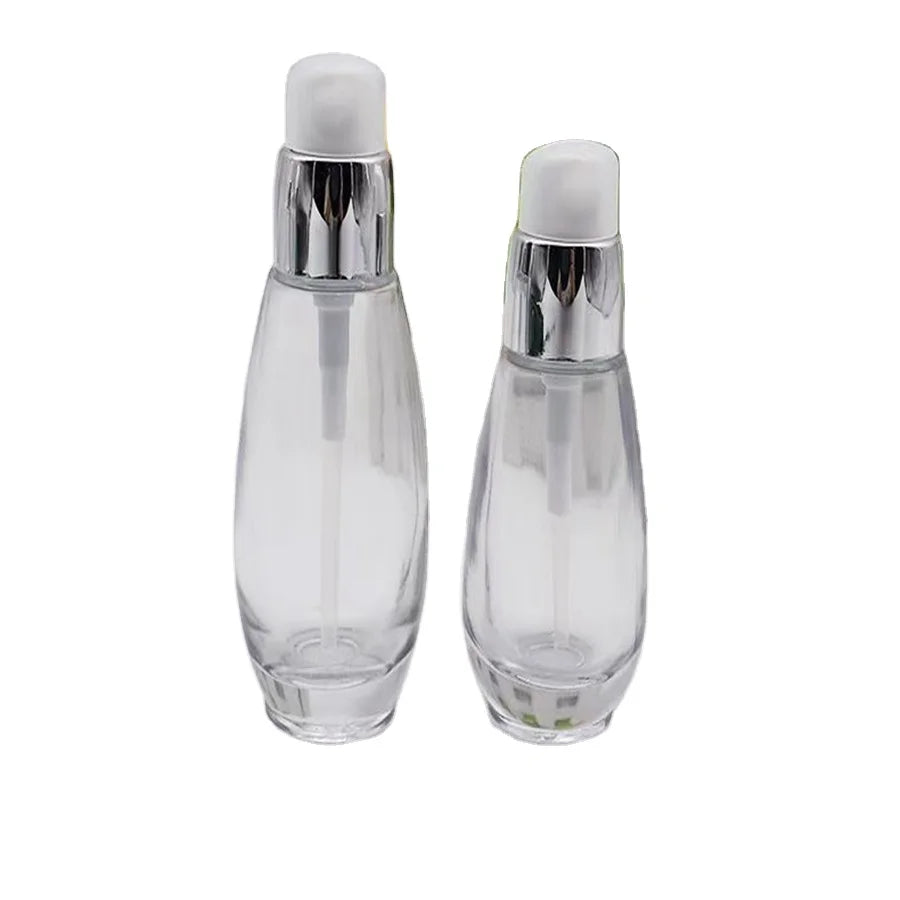 30ml & 50ml Penguin Shaped Frost Glass Spray Bottle with Cap Brush Sealing for Perfume Cosmetic Use Transparent Custom Colours