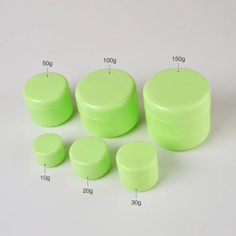 Cosmetic Packaging Cream Jar Round Design Empty Matte Frosted Cosmetic Plastic PP Cream Jar