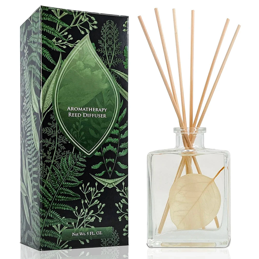 OEM Flower Aromatherapy Air Refreshing Luxury Fragrance Essential Oil Reed Diffuser Sets for Luxury Christmas Home Decor