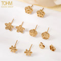 Wholesale New Tarnish Free Stainless Steel High Quality Delicate Fashion Girl Flower Earrings for Women