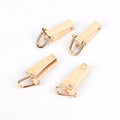 Light Gold Metal Purse Left Right Side Bag Strap Anchor D Ring Chain Connector Handle Buckle Clip Connector Hardware