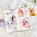 15 sheets per pack Girl Theme Sticker Pack Whispering Flowers Series Alien Character Stickers