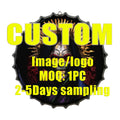 Custom Printed 35cm Metal Tin Sign - Vintage Retro Bottle Cap Wall Decor for Bar Pub Garage - OEM Logo Design