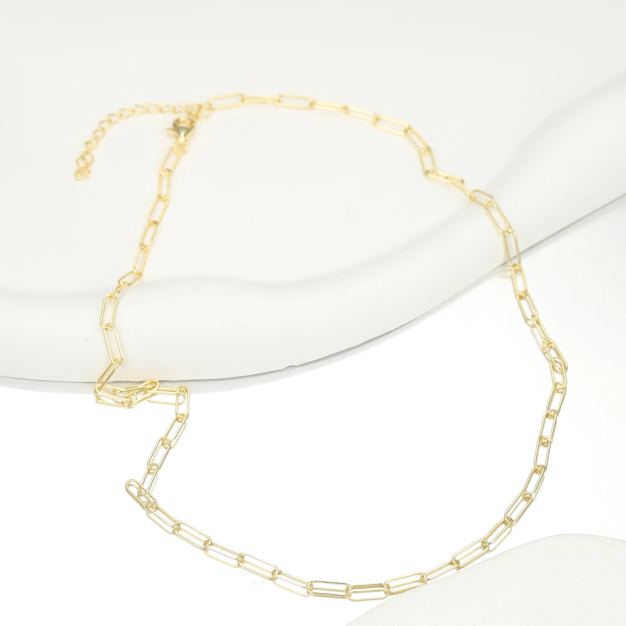 Kirin Luxury Designer Custom Necklace Modern Minimalist Gold Plated Silver 925 Fine Link Chain Trendy Wedding Necklaces