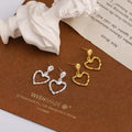Women Jewelry Drop Earrings Silver 925 Heart Shape Earring