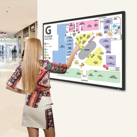 32 43 49 55 65 Inch Usb Infrared Capacitive Touchscreen Tft 2K Slim Touch Screen Monitor Ultra Wide