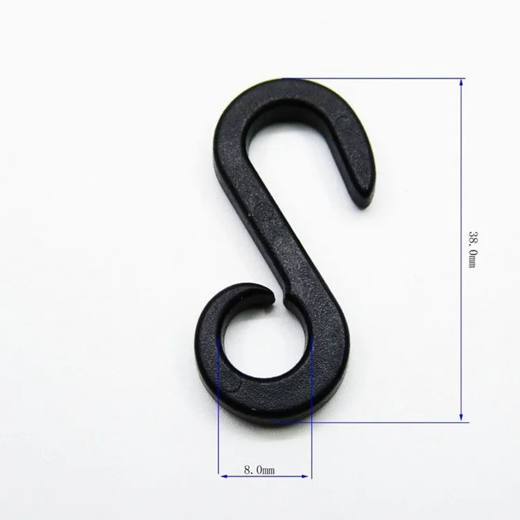 Wholesale Black Plastic Bag Accessory S Shape Hook Replacement Buckle