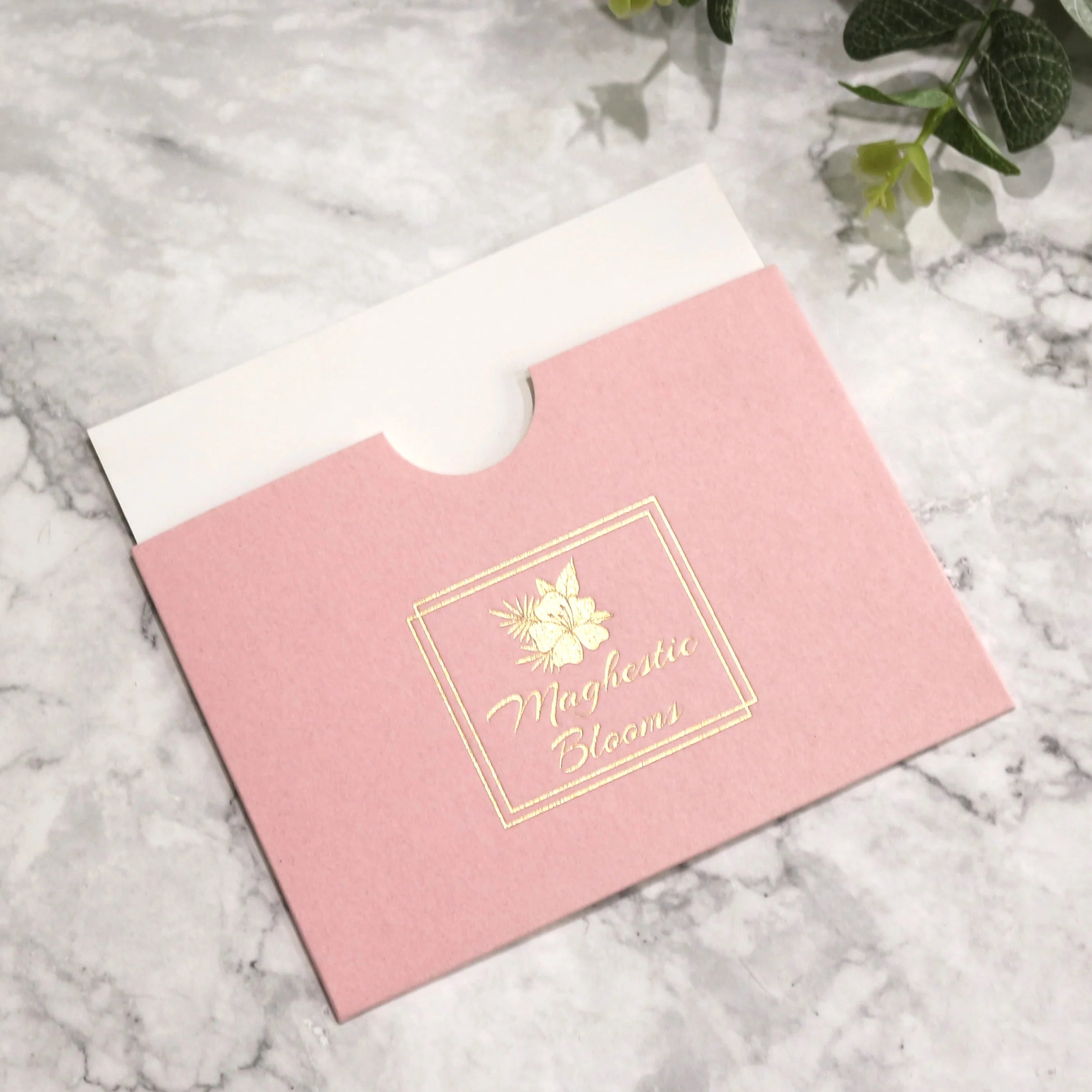 2026 Modern Simple Customized Size LOGO Velvet Pocket Gold Foil Luxury Party Birthday Wedding Invitation