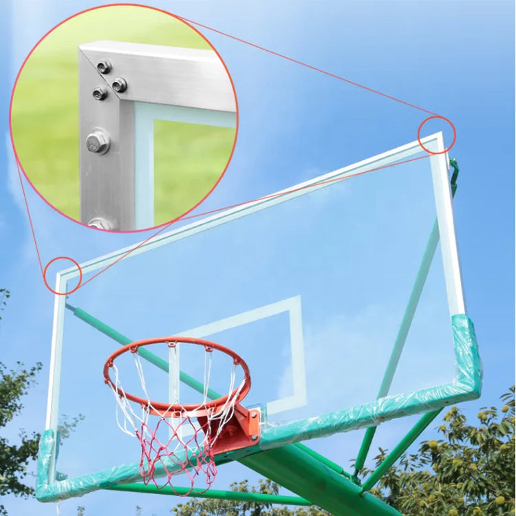 FIBA Standard PE Fiberglass 72 Inch Basketball Board Acrylic 12mm Tempered Glass Basketball Backboard