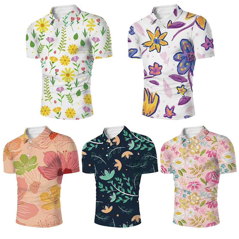 Chinese Manufacturers Customization Digital Printing Polyester Plus Size T-Shirts Unisex Gentleman Polo Shirts for Sublimation
