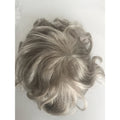 JF Grey Hair Toupee for Old Men Gray Color Toupee Stock Have Different Base Type