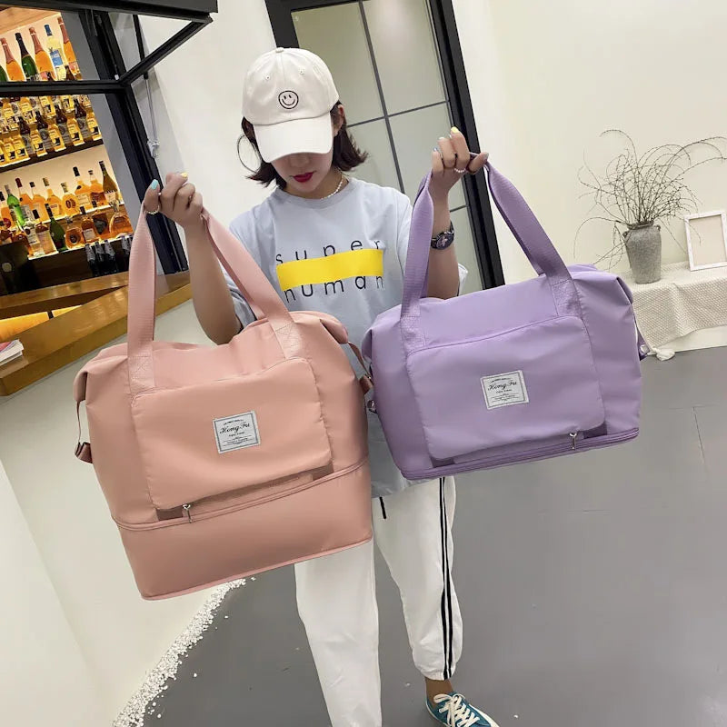 Custom Travel Waterproof Fitness Large Capacity Foldable Scalableg Gym Yoga Travel Bag