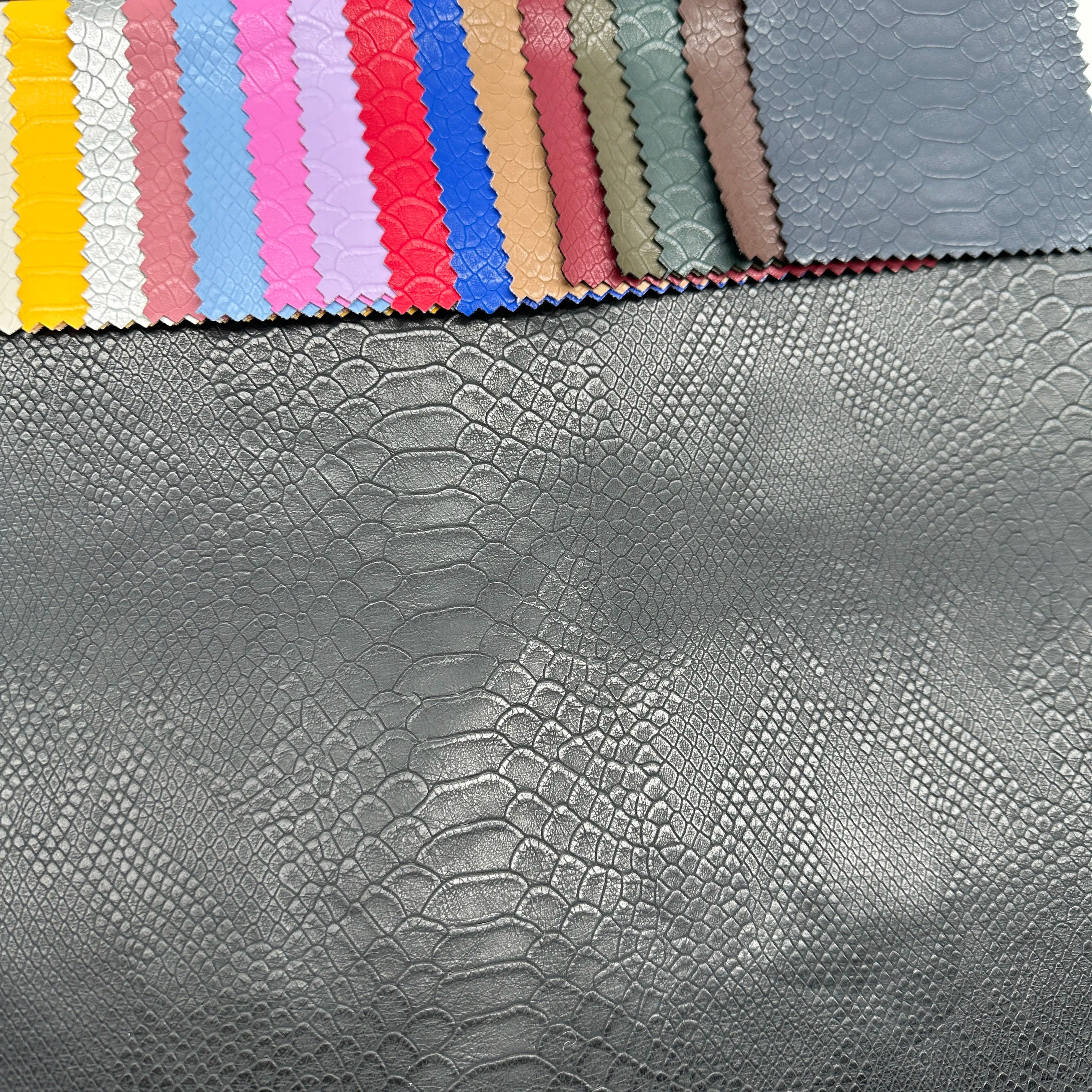 PFAS FREE Eco-Friendly Finished Elastic Patterned PU Leather with Stretch for Dresses Skirts Gloves Accessories Garments